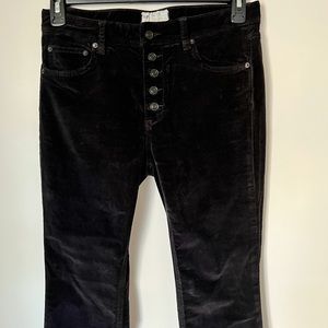 Free People Velvet Fit-and-Flare jeans, size 27